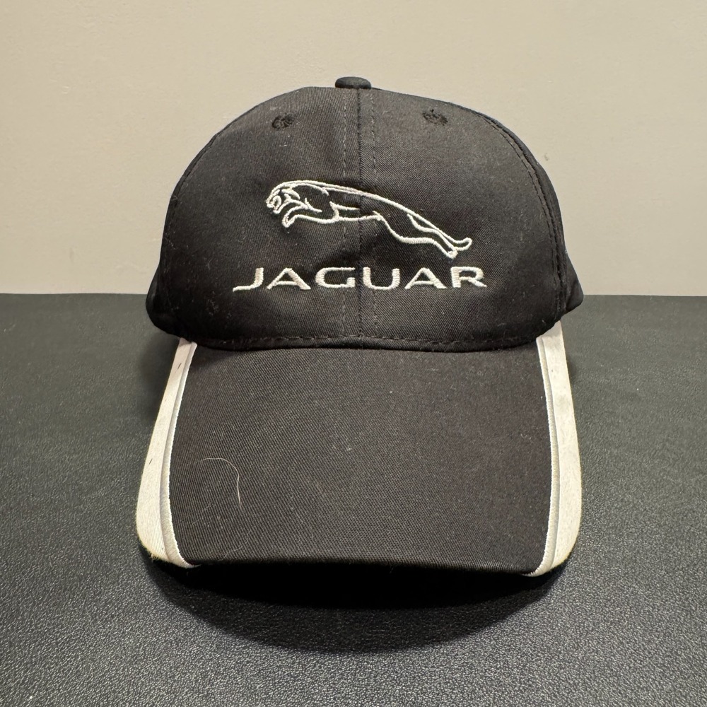 Jaguar Car Racing Hat Cap Logo Spellout Strap Back Performance Vehicle Dad Adult